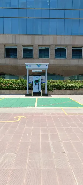 Tata Power EZ Charge installation integrated into corporate parking